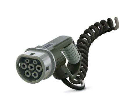 EV-T2M3C-1AC32A-4,0M6,0EHBK00 AC CHARGING CABLE, 4M, 250VAC, 32A, BLK PHOENIX CONTACT