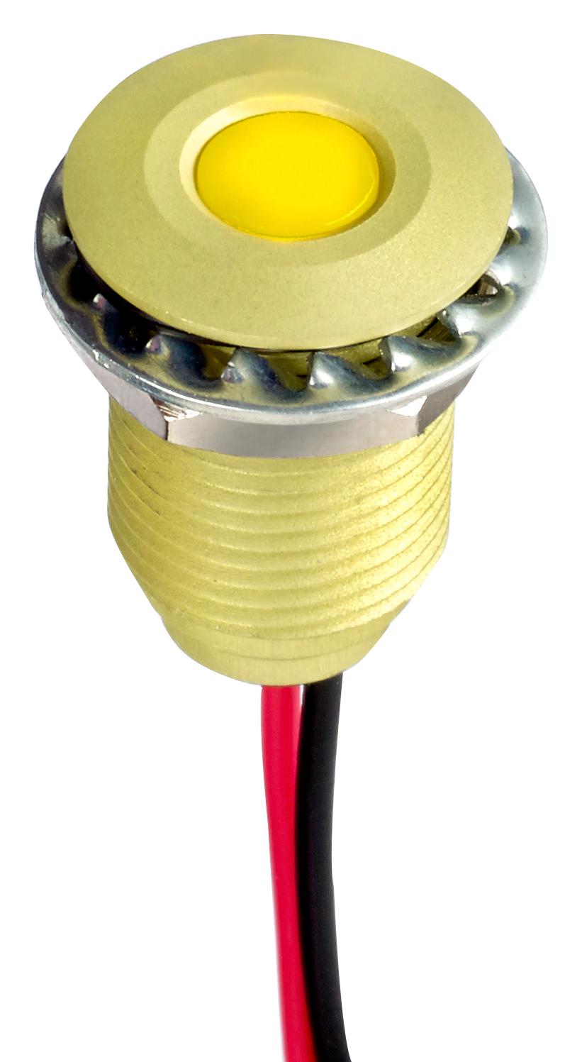 Q10F5AYXXY02E LED PANEL INDICATOR, YELLOW, 10MM, 2.1V APEM