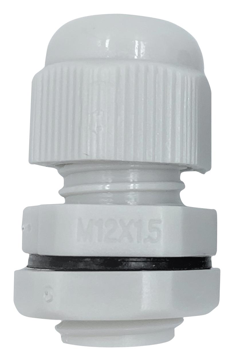PELB0270 CABLE GLAND, PA/NBR, 6MM-12MM, WHITE PRO ELEC