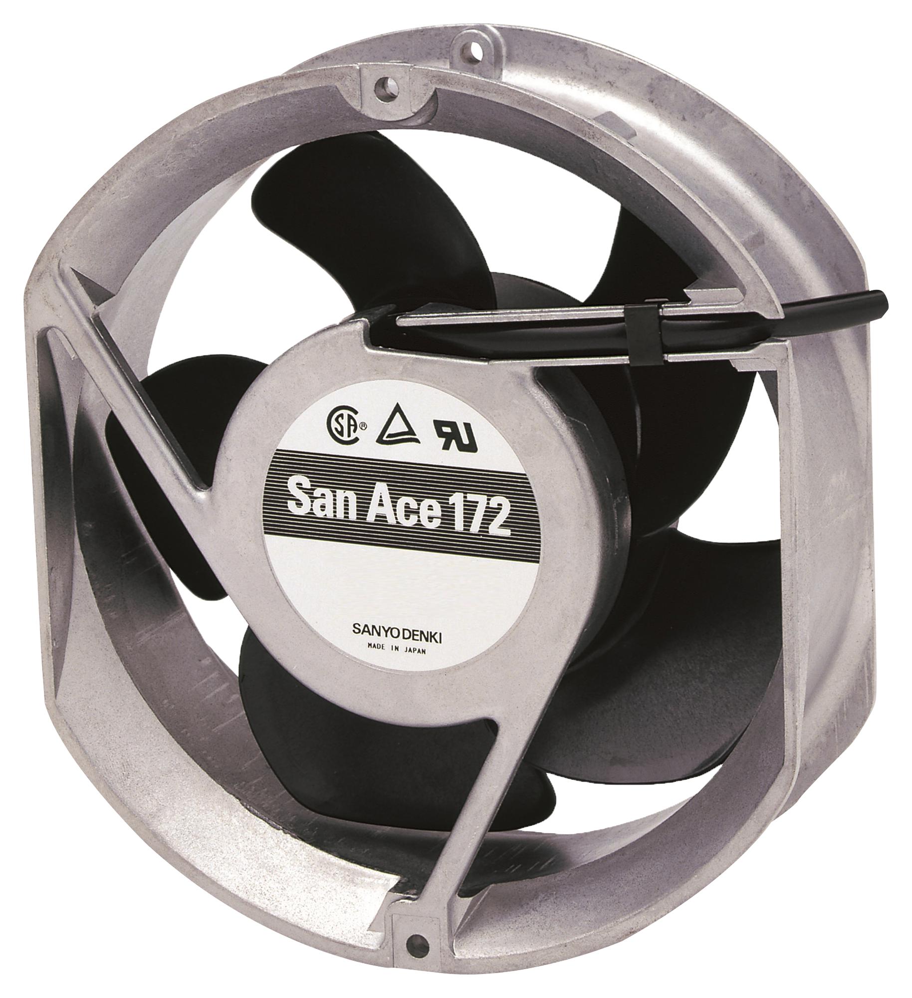 109E5724C501 AXIAL FAN, DC, 2.3A, 172MM, 350CFM SANYO DENKI
