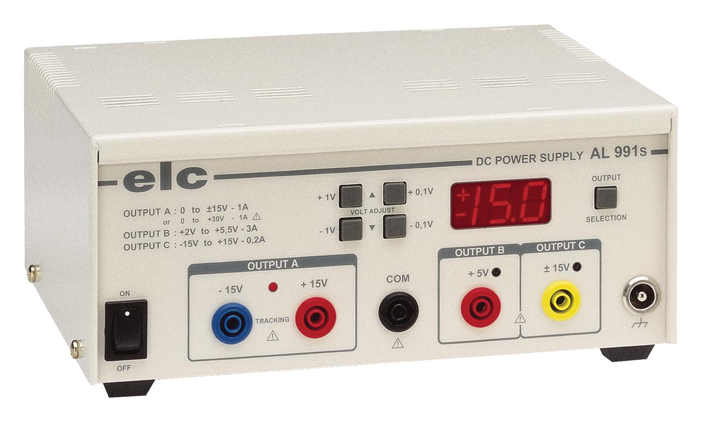 AL991S POWER SUPPLY, 3CH, 30V, 3A, ADJUSTABLE ELC