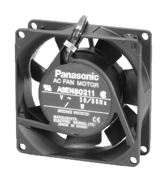 ASEN80214 AXIAL FAN, 80MM, 200V, 34.2M3/MIN, 24DBA PANASONIC
