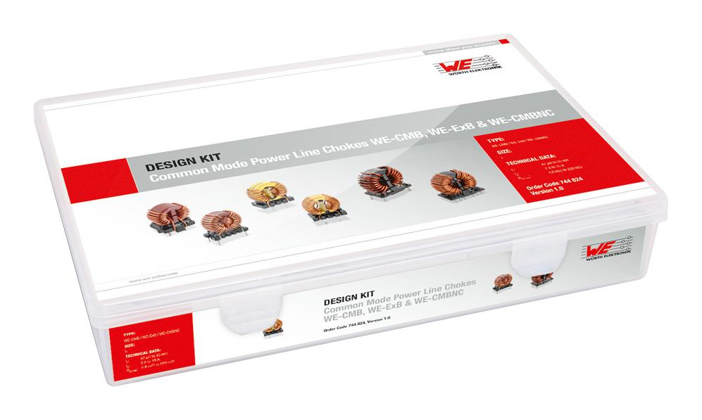 744824 DESIGN KIT, COMMON MODE POWER LINE CHOKE WURTH ELEKTRONIK