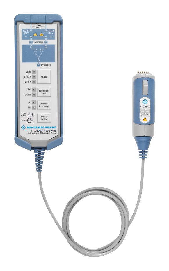 R&S® RT-ZHD07 HIGH VOLTAGE DIFF PROBE, 200MHZ, OSC ROHDE & SCHWARZ