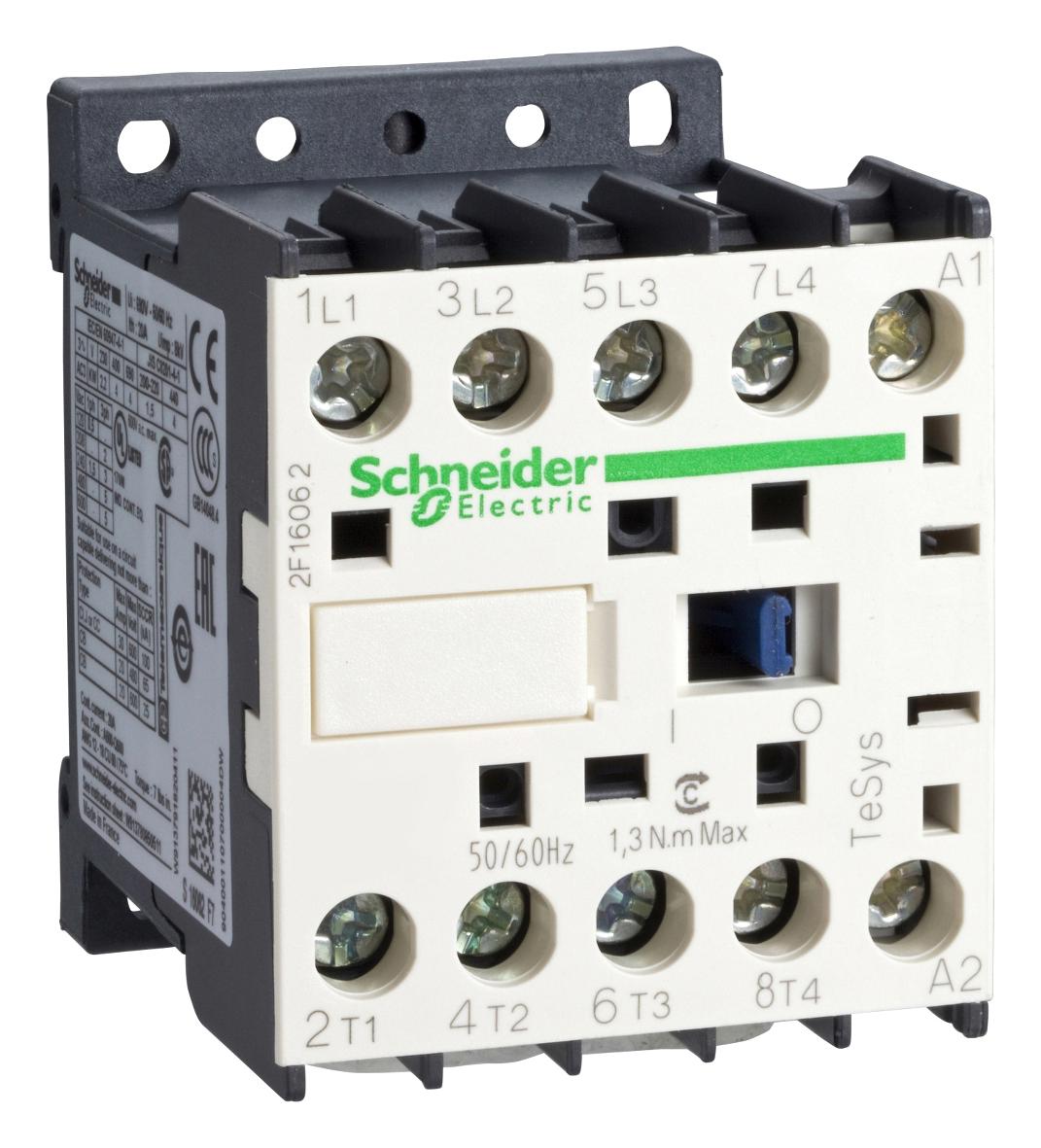 LC1K09008F7 CONTACTOR, DPST-NO/NC, 110VAC, DIN RAIL SCHNEIDER ELECTRIC
