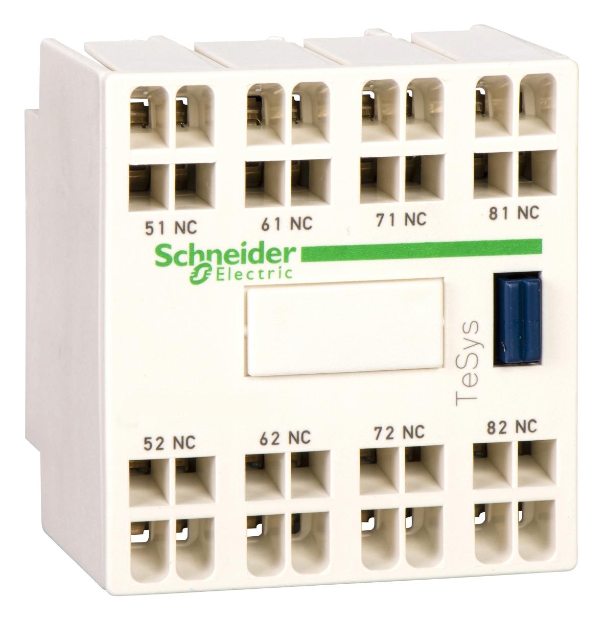 LADN403 AUXILIARY CONTACT BLOCK, 4NO, 690VAC SCHNEIDER ELECTRIC