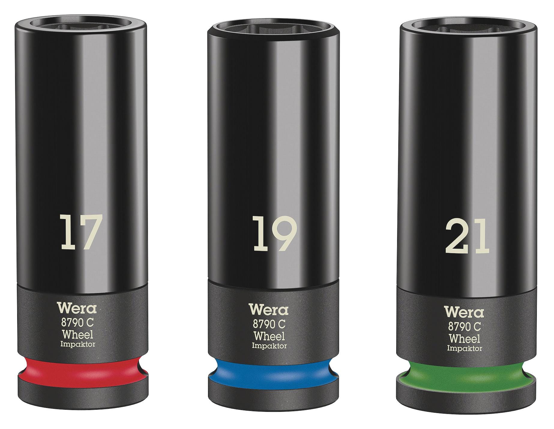 WHEEL IMPAKTOR C SET 1 SOCKET SET, 1/2" DRIVE, 3PC WERA