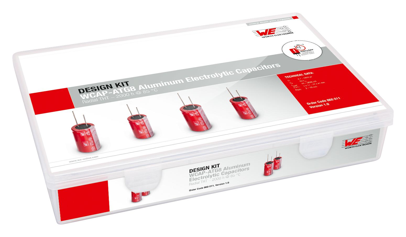 860011 ALUMINUM ELECTROLYTIC CAP DESIGN KIT WURTH ELEKTRONIK