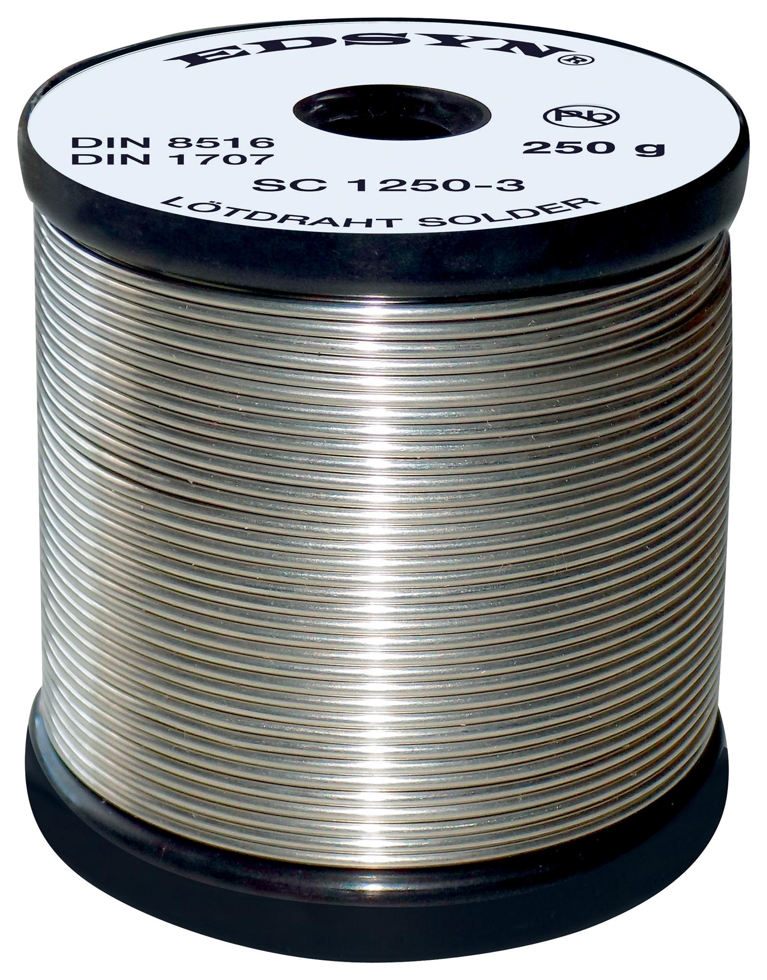 SC 8250-3 SOLDER WIRE, SN/CU, 0.8MM, 250G EDSYN