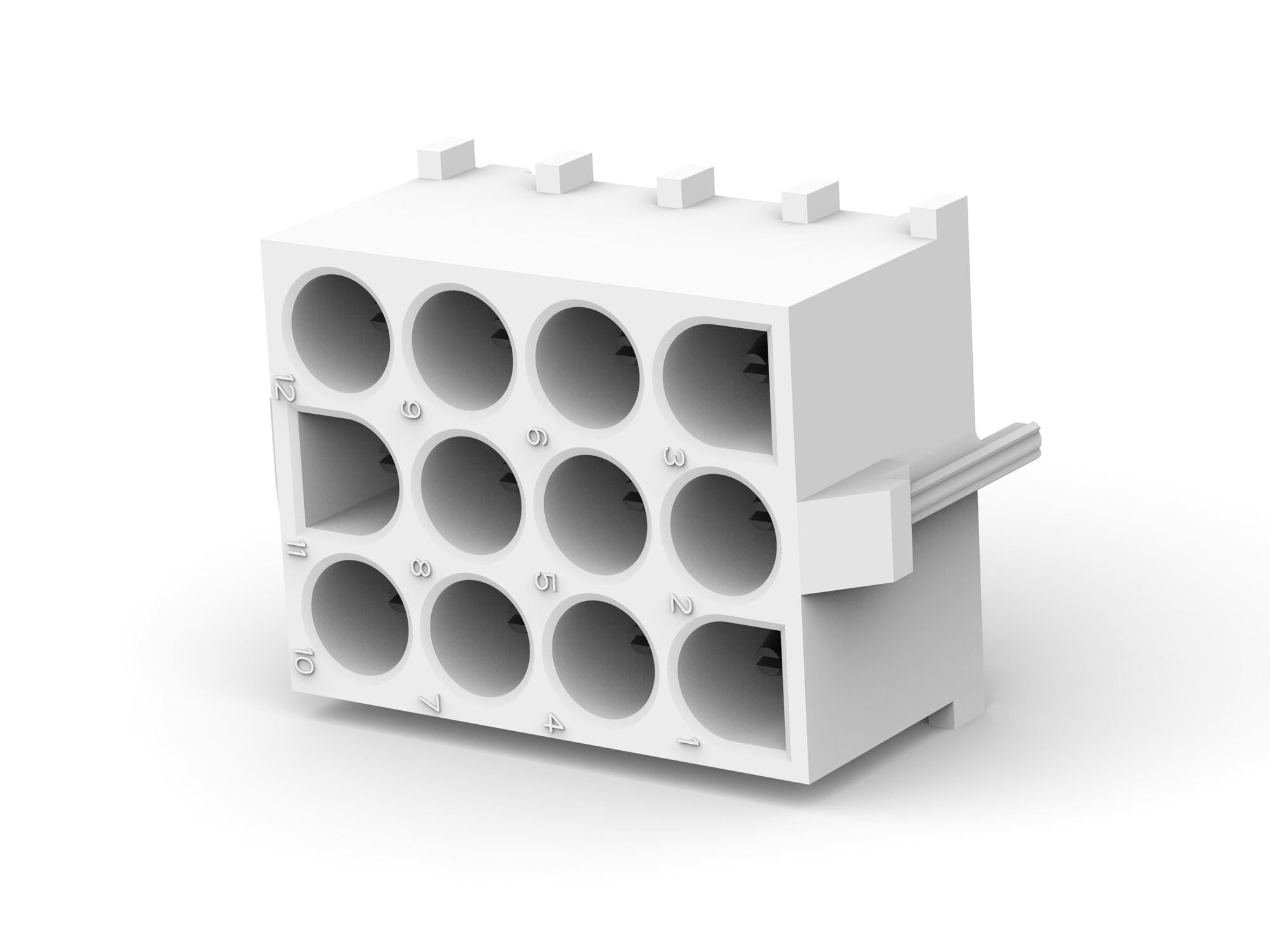 641974-1 WTB CONNECTOR, HEADER, 12POS, 3ROW, THT AMP - TE CONNECTIVITY