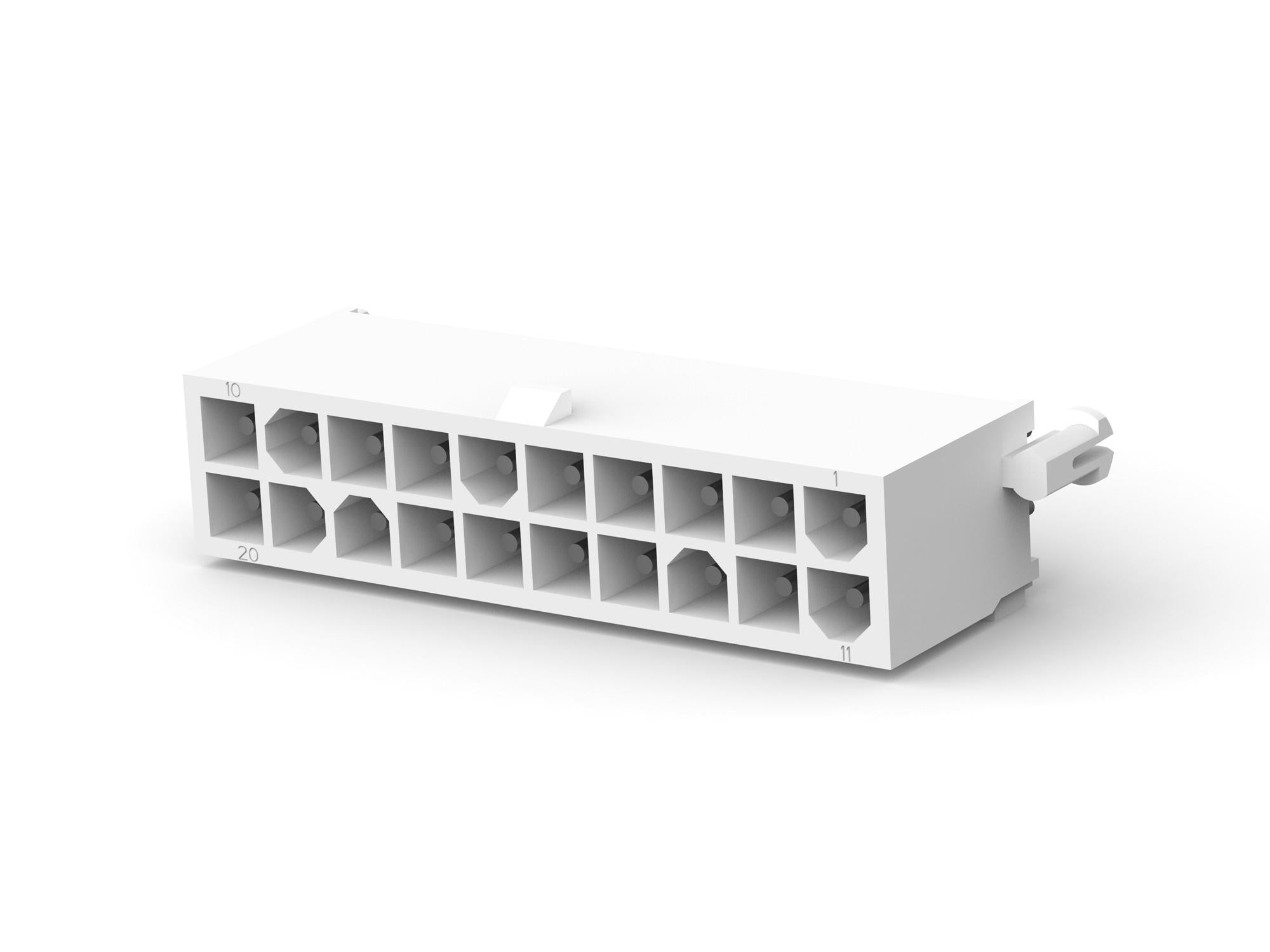 1-794070-0 WTB CONN, HEADER, 20POS, 2ROW, 4.14MM AMP - TE CONNECTIVITY