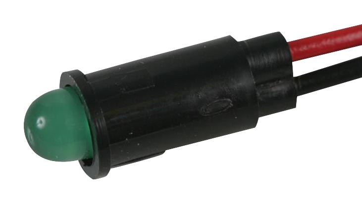 559-6204-003F PANEL INDICATOR, 6.35MM, GREEN, 24VDC DIALIGHT