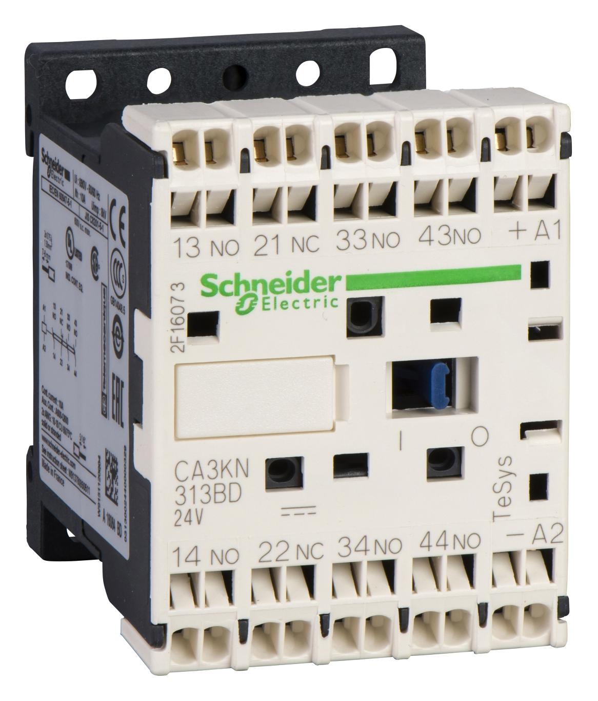 CA3KN313BD CONTROL RELAY 3 NO 1NC SPRING TERMINAL 2 SCHNEIDER ELECTRIC