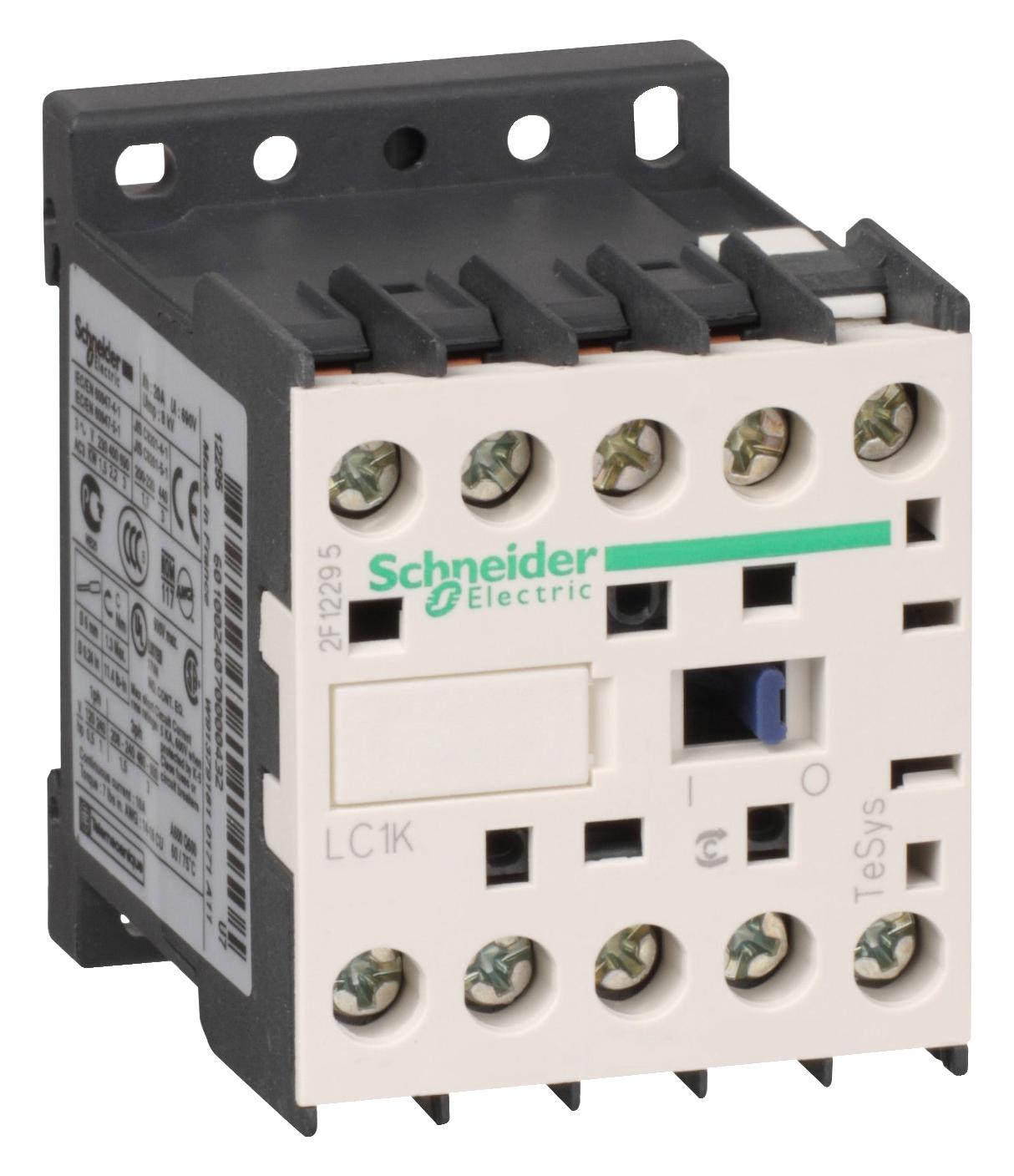 LC1K0901N7 CONTACTOR-3NO 9A AC3 POLES SCHNEIDER ELECTRIC