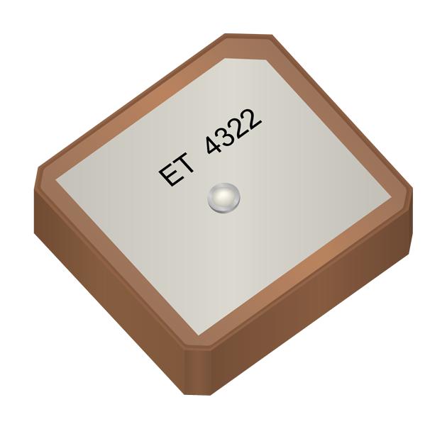 1004322 CERAMIC PATCH ANTENNA, 1.559-1.61GHZ KYOCERA AVX