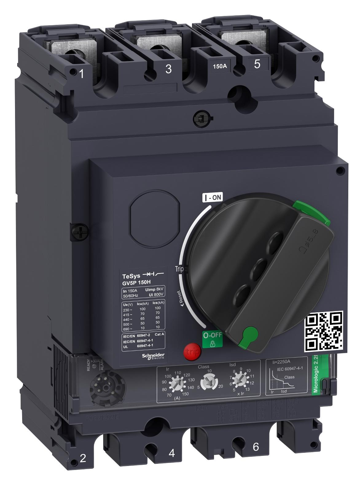 GV5P150H THERMOMAGNETIC CKT BREAKER, 3P, 150A SCHNEIDER ELECTRIC