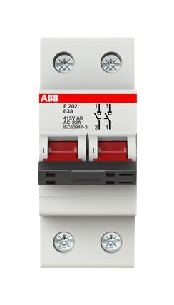 2CDE282001R0063 E202/63R COMPACT ISOLATOR 2P 63A ABB