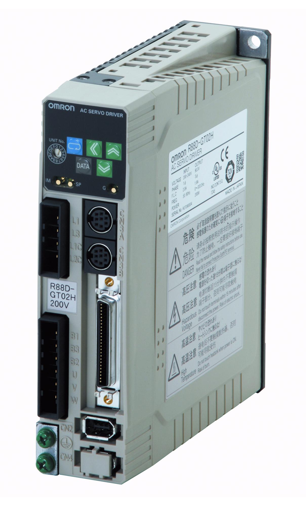 R88D-GP08H SERVO DRIVE, 1 & 3-PH, 750W, 170-264VAC OMRON