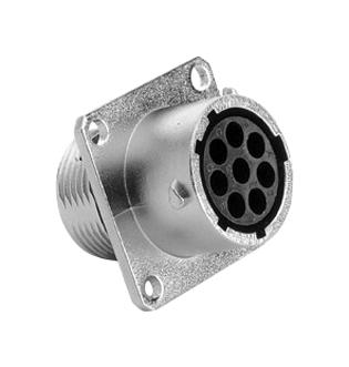 RT00128SNH CIRCULAR CONNECTOR, RCPT, 8POS, FLANGE AMPHENOL SINE/TUCHEL