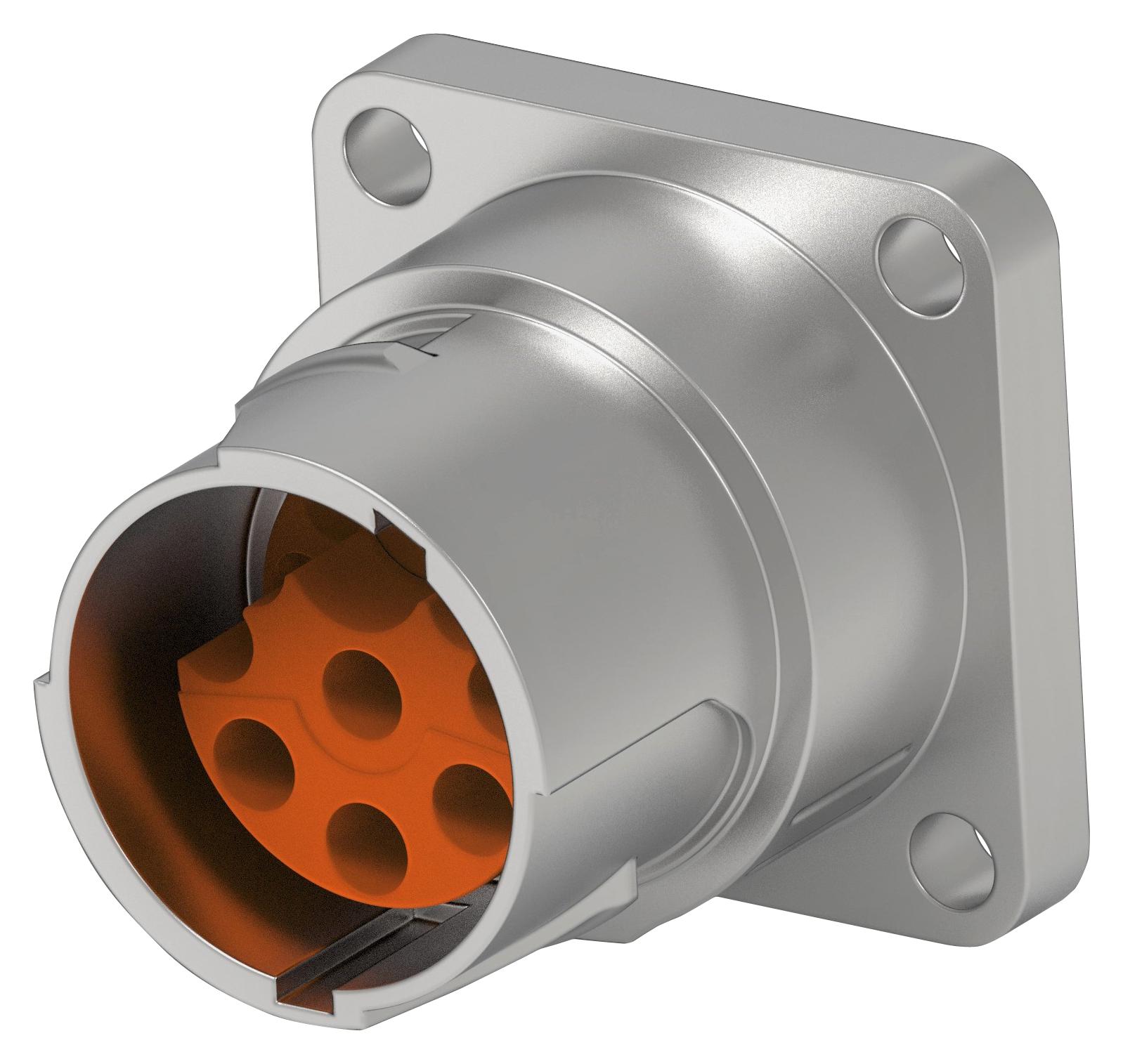 EEGA201NN00000500000 CIRCULAR CONNECTOR, RCPT, 9POS, FLANGE INTERCONTEC - TE CONNECTIVITY