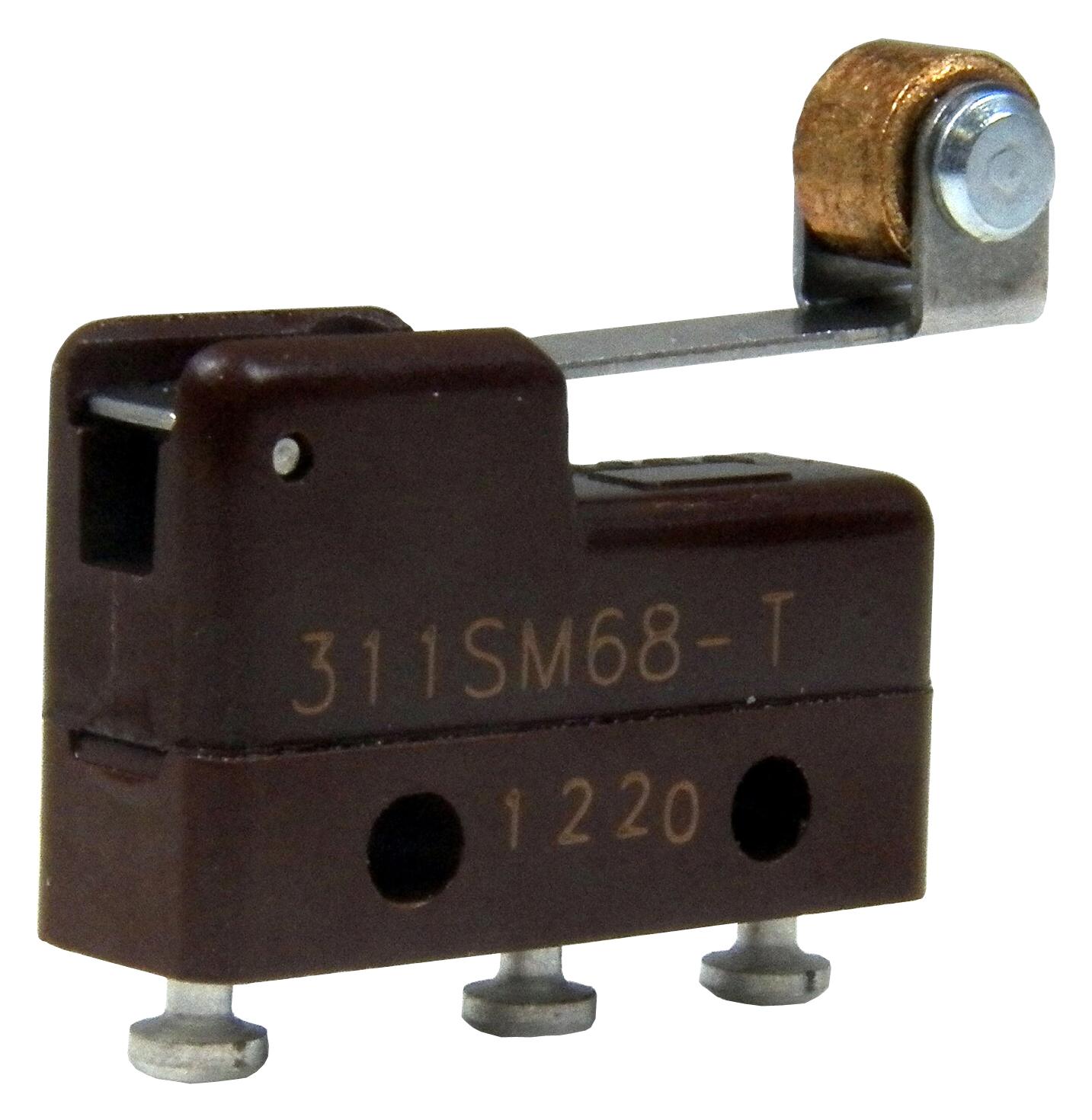 311SM68-T MICROSW, SPDT, ROLLER LEVER, 1A, 125VAC HONEYWELL
