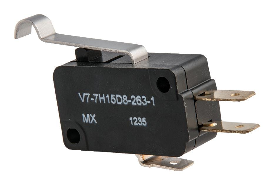 V7-7H15D8-263-1 MICROSWITCH, SPDT, ROLLER LEVER, QC HONEYWELL