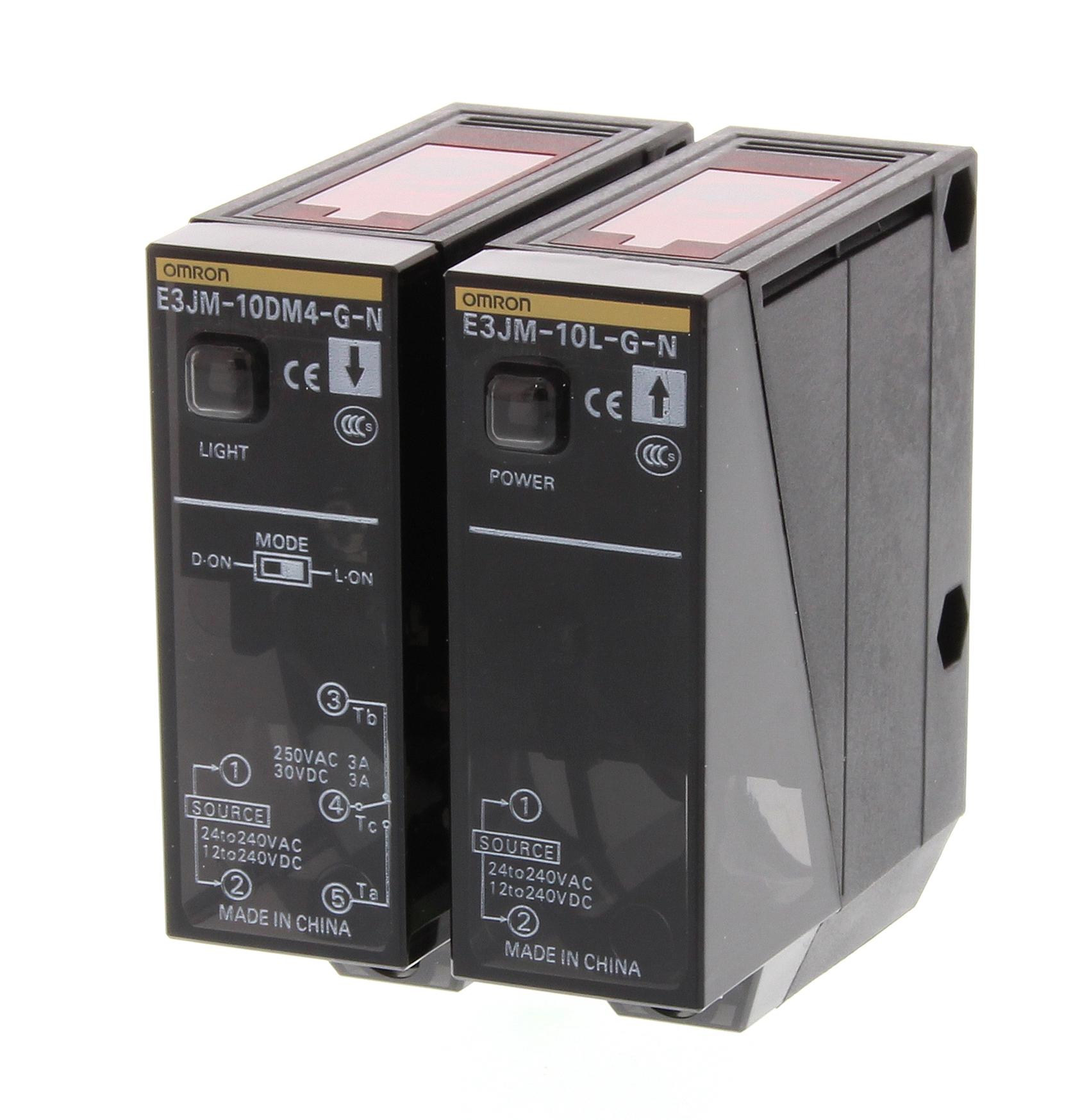 E3JM-10M4-NN PHOTOELECTRIC SENSOR, SPDT RELAY, 10M OMRON