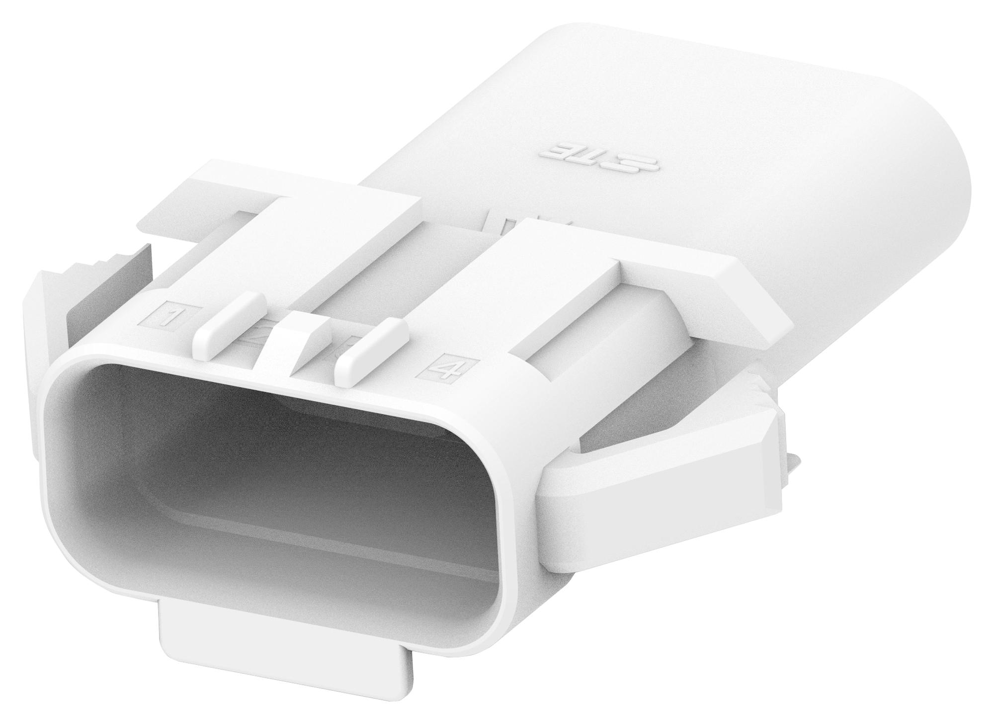 2321926-4 CONNECTOR HOUSING, RCPT, 4POS, 1ROW TE CONNECTIVITY