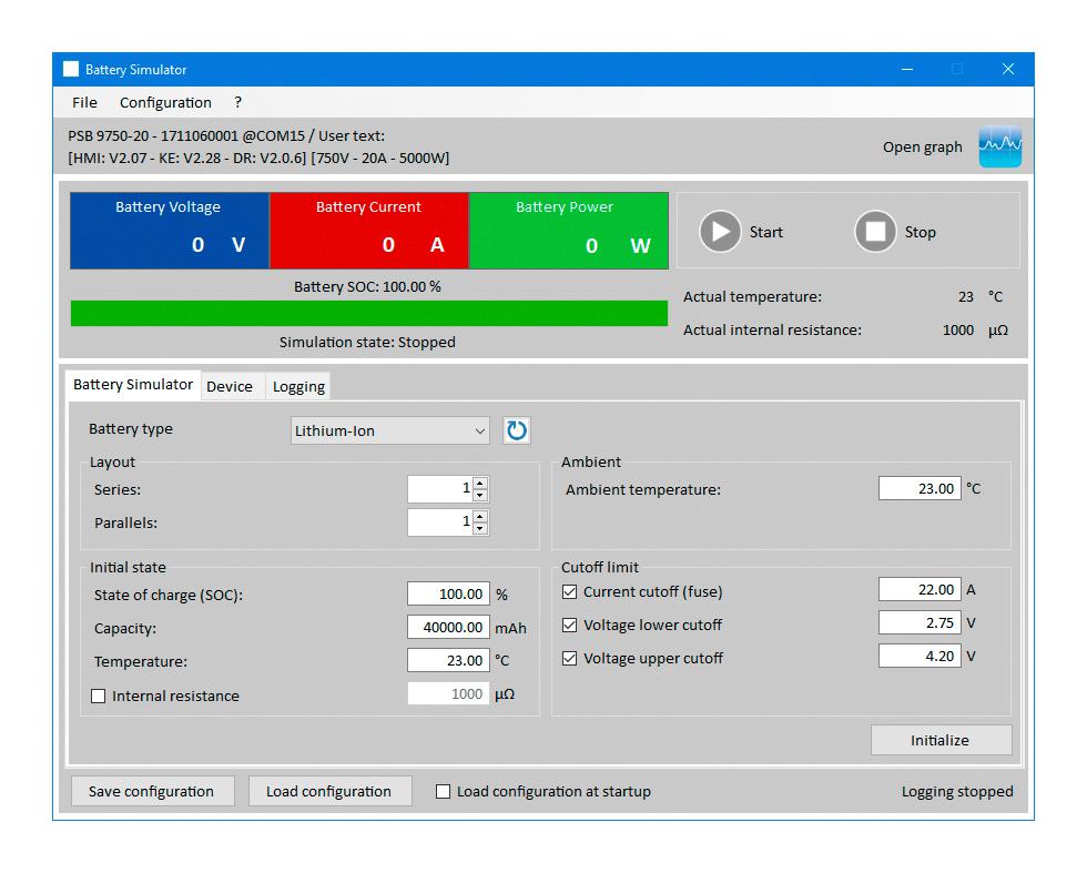 EA-LICENSE BS LI-ION LI-ION BATTERY SIMULATION SOFTWARE EA ELEKTRO-AUTOMATIK