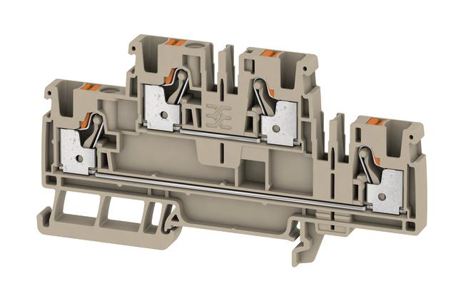 2539970000 TERMINAL BLOCK, DIN RAIL, 4POS, 12AWG WEIDMULLER