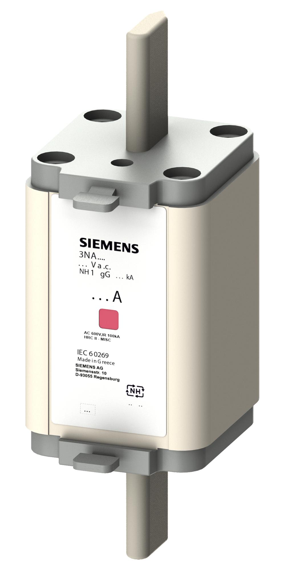 3NA6136-6 HRC FUSE, 160A, 690VAC, 440VDC, BLADE SIEMENS