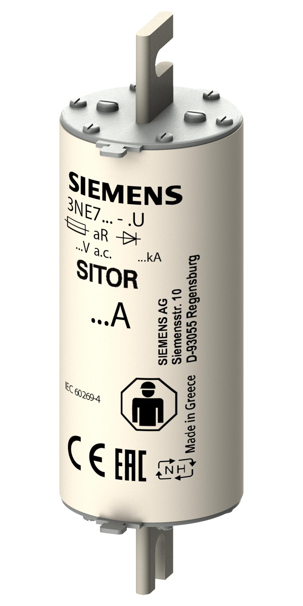 3NE7427-0U HRC FUSE, 250A, 2KVAC, 440VDC, BLADE TAG SIEMENS