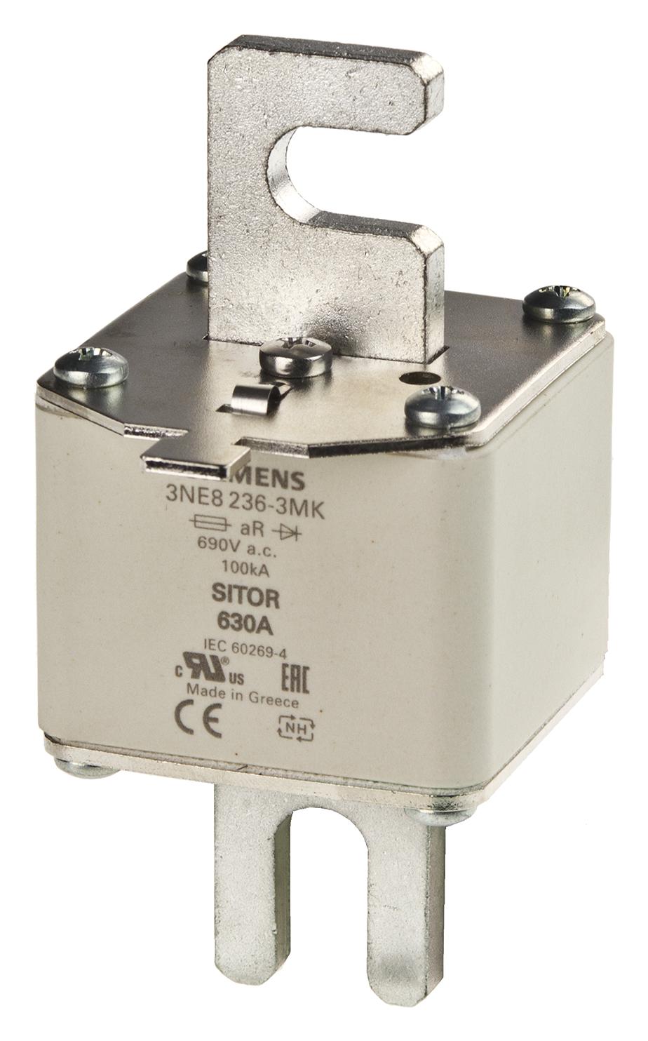3NE8232-3MK HRC FUSE, 400A, 690VAC, 440VDC, BLADE SIEMENS