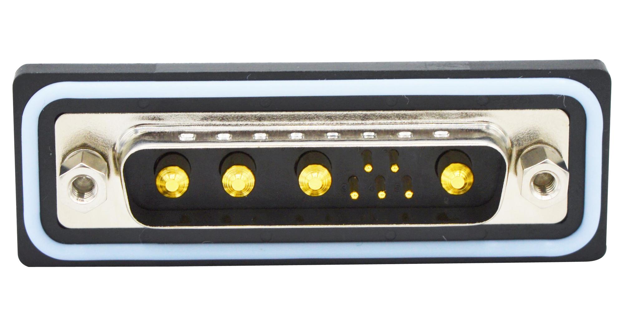 CDFV9W4113L252 COMBO D-SUB CONN, PLUG, DB-9W4, SOLDER NORCOMP