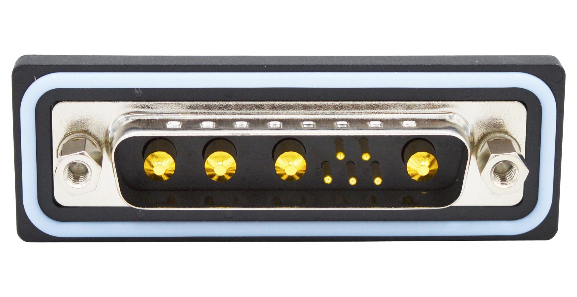 CDFR9W4113L212 COMBO D-SUB CONN, R/A PLUG, DB-9W4 NORCOMP