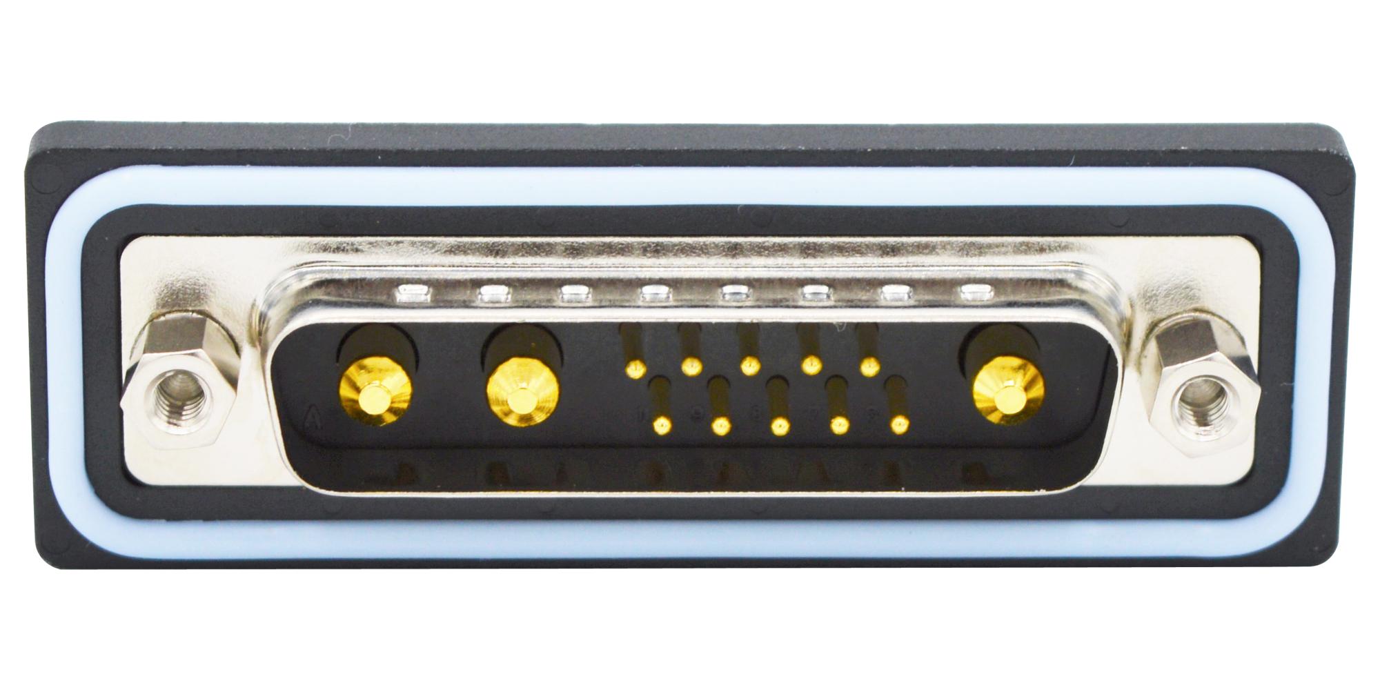 CDFR13W3113L462 COMBO D-SUB CONN, R/A PLUG, DB-13W3 NORCOMP