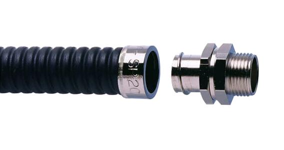 SP20/M20/B CONDUIT CONNECTOR, STRAIGHT, BRASS, 20MM ABB - ADAPTAFLEX
