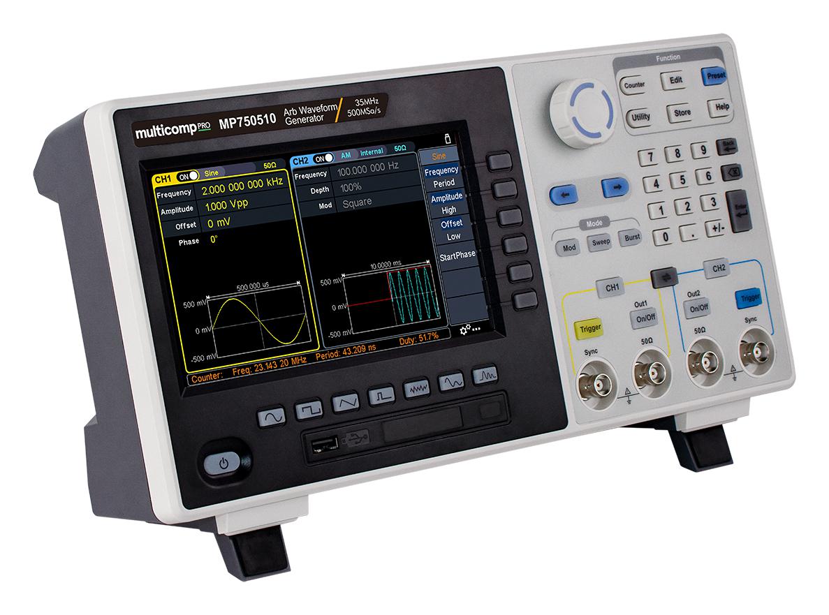 MP750510 WAVEFORM GENERATOR, 2CH, 35MHZ MULTICOMP PRO
