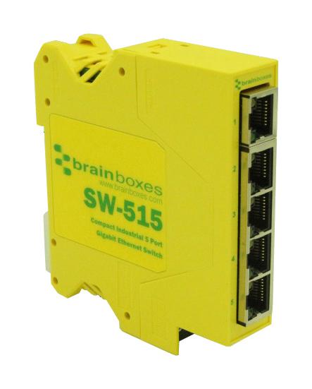 SW-515 EMBEDDED GIGABIT ENET SWITCH, RJ45 X 5 BRAINBOXES