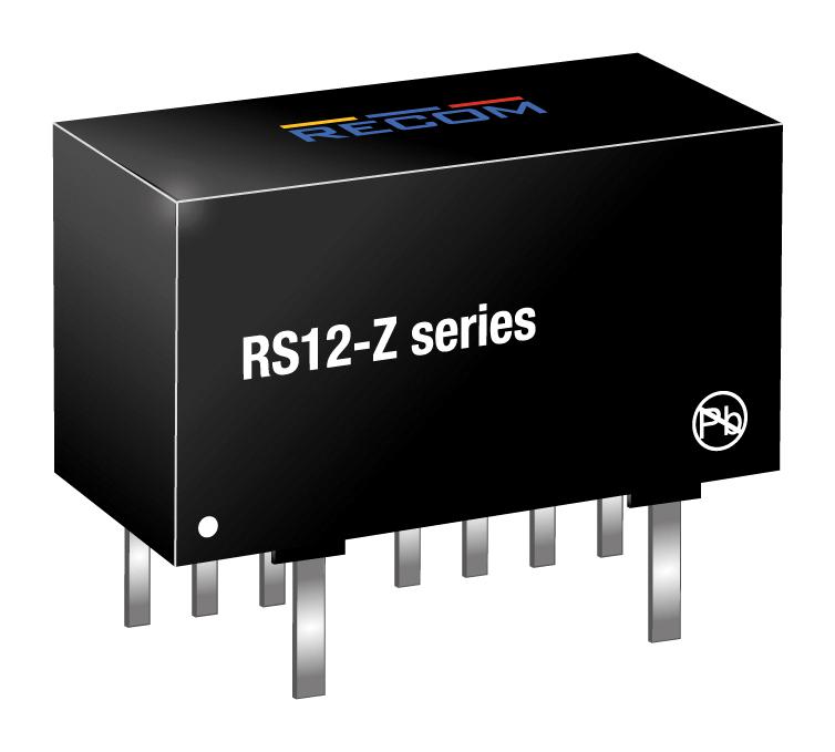 RS12-4805SZ DC-DC CONVERTER, 5V, 2.4A RECOM POWER