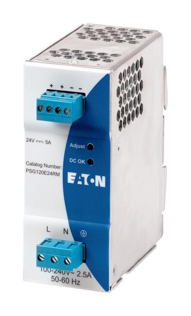 PSG120E24RM POWER SUPPLY, AC-DC, 24V, 5A EATON MOELLER