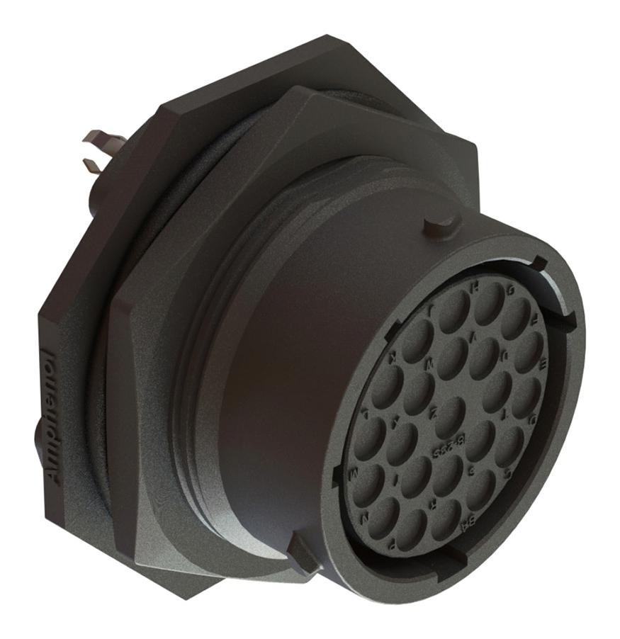 RTS718ND23S0332 CIRCULAR CONNECTOR, 23POS, RCPT, JAM NUT AMPHENOL SINE/TUCHEL