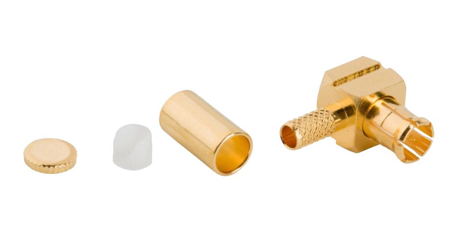 252102-75 RF COAX CONN, MCX R/A PLUG, 75OHM, CABLE AMPHENOL RF