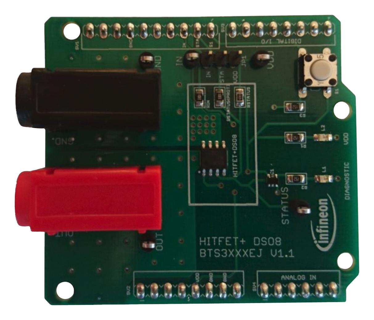 BTS3125EJDEMOBOARDTOBO1 DEMO BOARD, LOW SIDE POWER SWITCH INFINEON