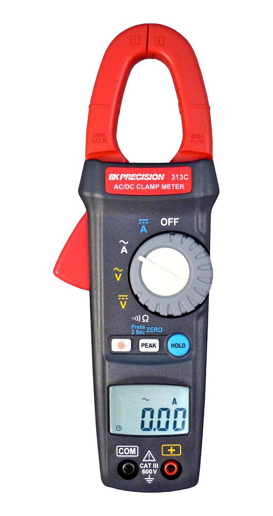 BK313C CURRENT CLAMP METER, TRMS, 400A, 600V B&K PRECISION