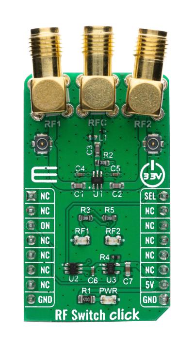 MIKROE-4168 RF SWITCH CLICK BOARD MIKROELEKTRONIKA