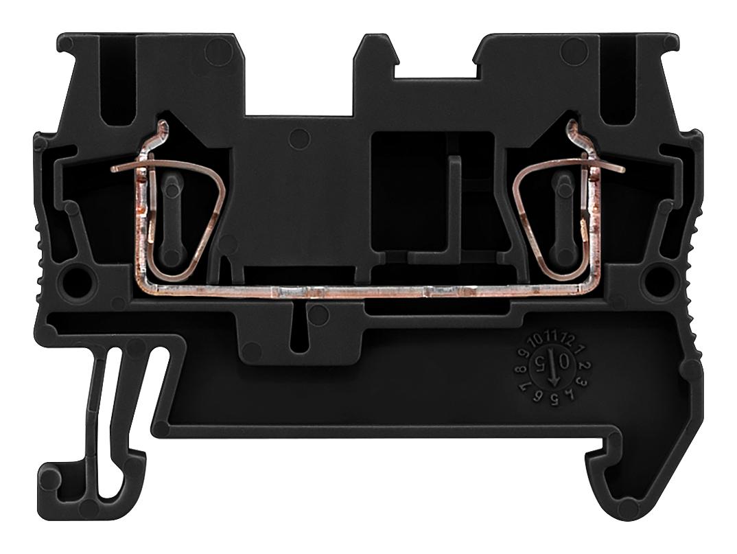 8WH2000-0AF08 DINRAIL TERMINAL BLOCK, 2WAY, 12AWG, BLK SIEMENS