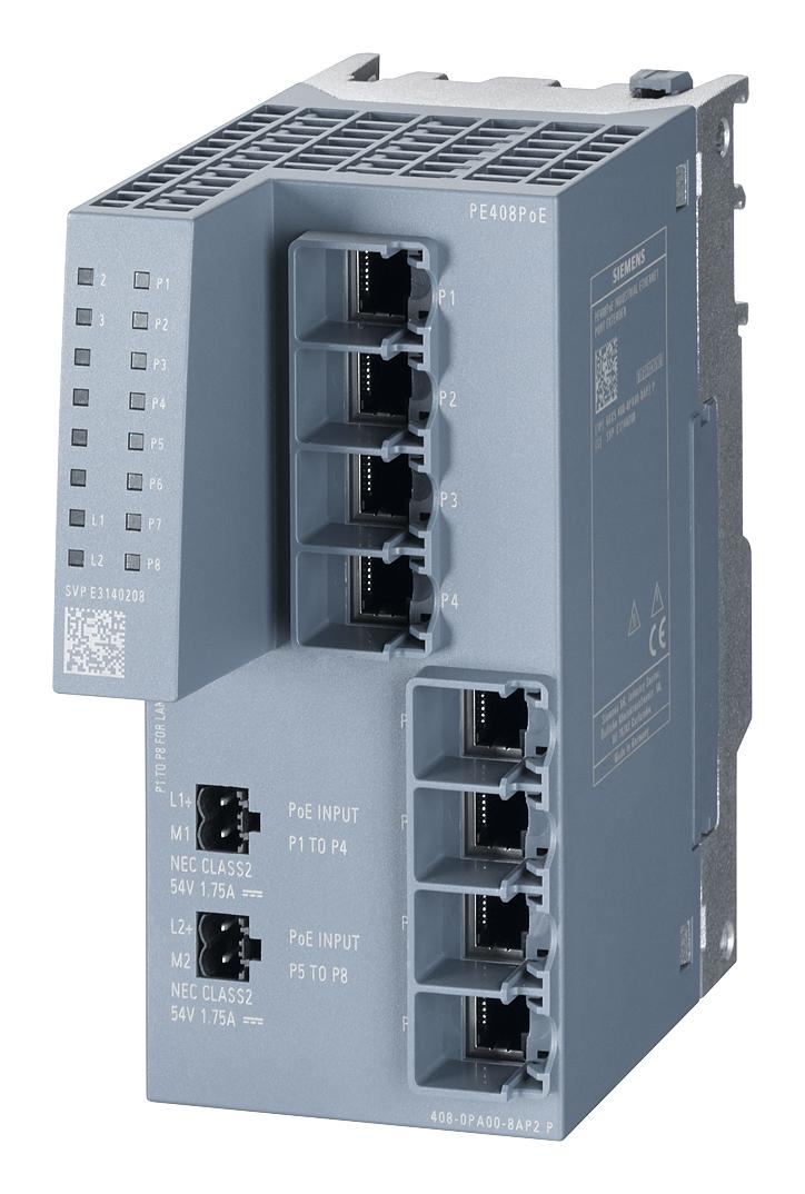 6GK5408-0PA00-8AP2 EXTENDER, POE-8RJ45, 10/100/1000MBIT/S SIEMENS