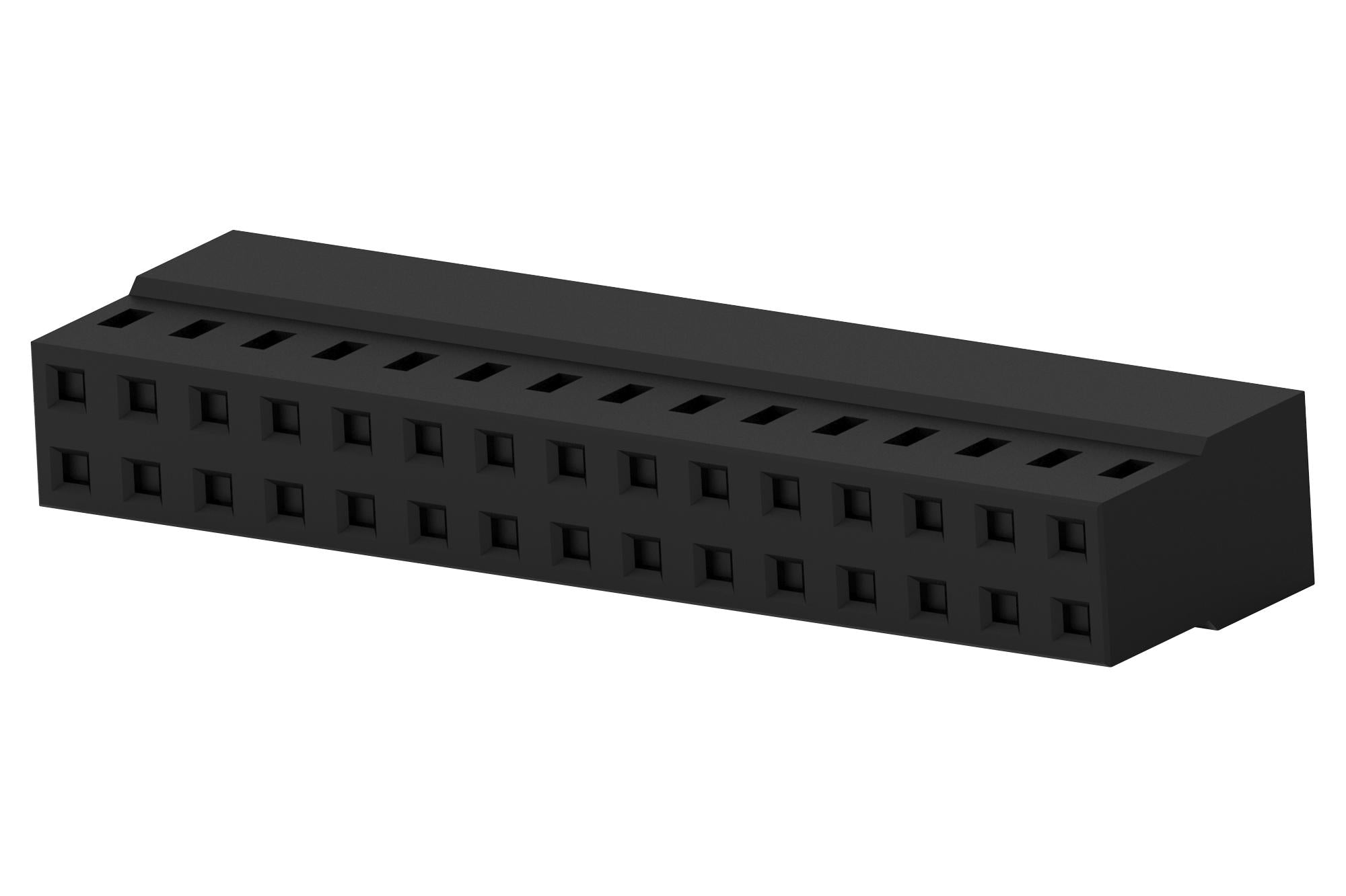 3-2316108-0 CONN HOUSING, RCPT, 30POS, 2ROW, 2MM TE CONNECTIVITY