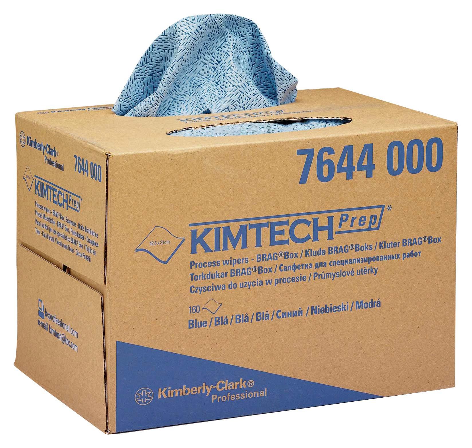 7644 PROCESS WIPER, 30.7MM X 42.6MM, BLUE KIMBERLY CLARK